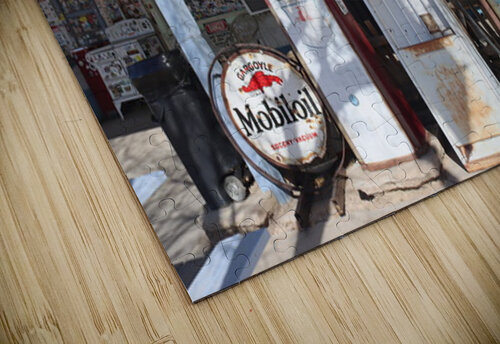 Mobil Oil at Hackberry Route 66 Leslie Affeldt Photography puzzle