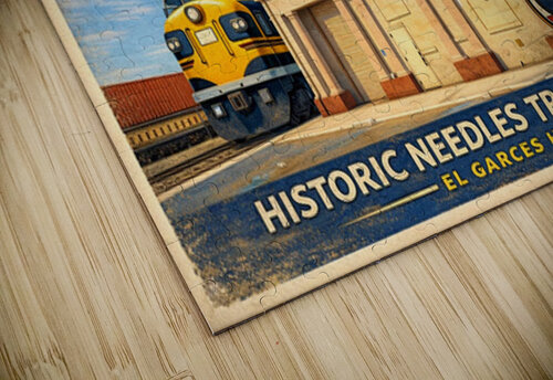 El Garces hotel & train station Needles CA.  Leslie Affeldt Photography puzzle