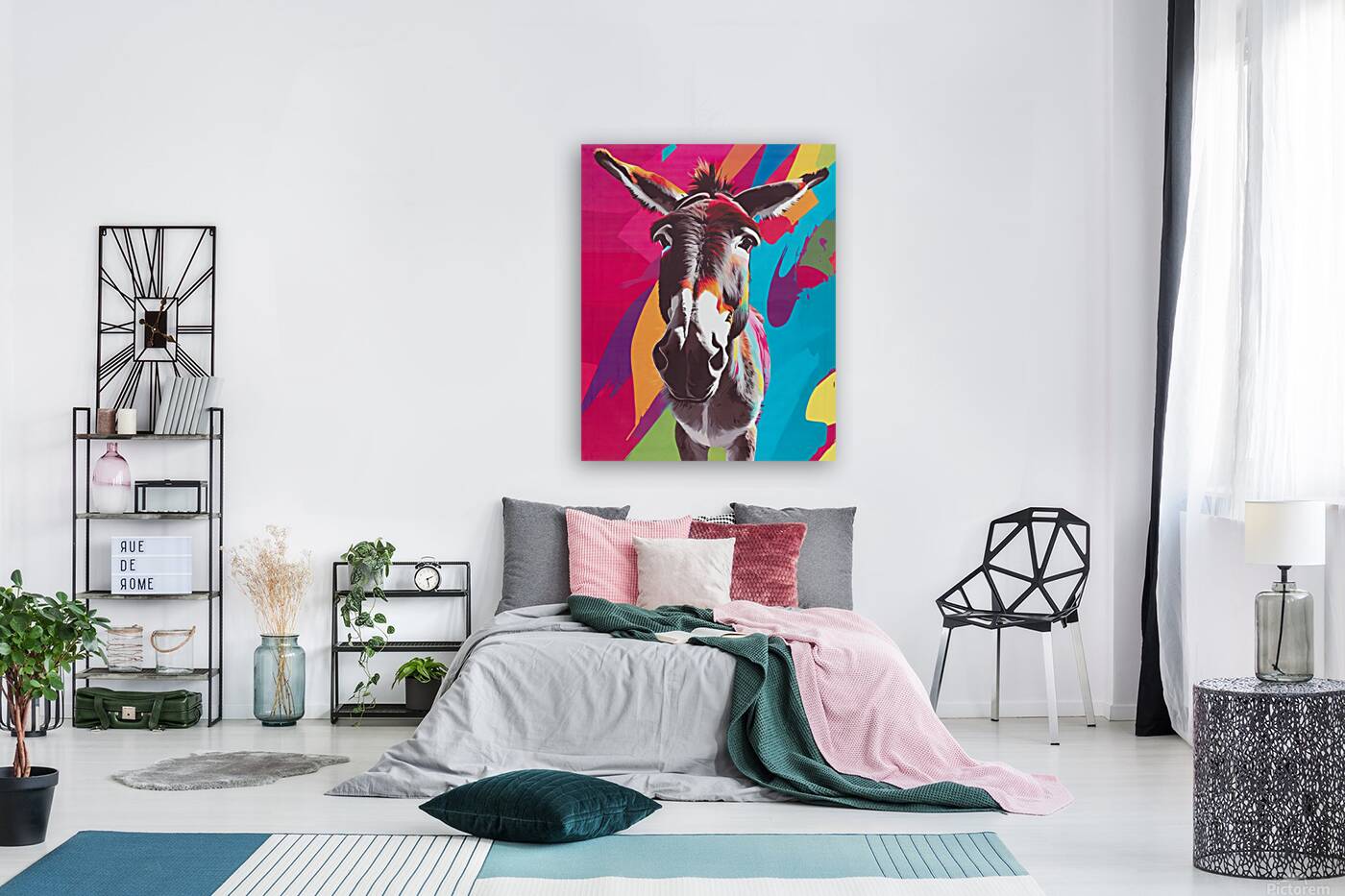 Pop Art Donkey Reproduction