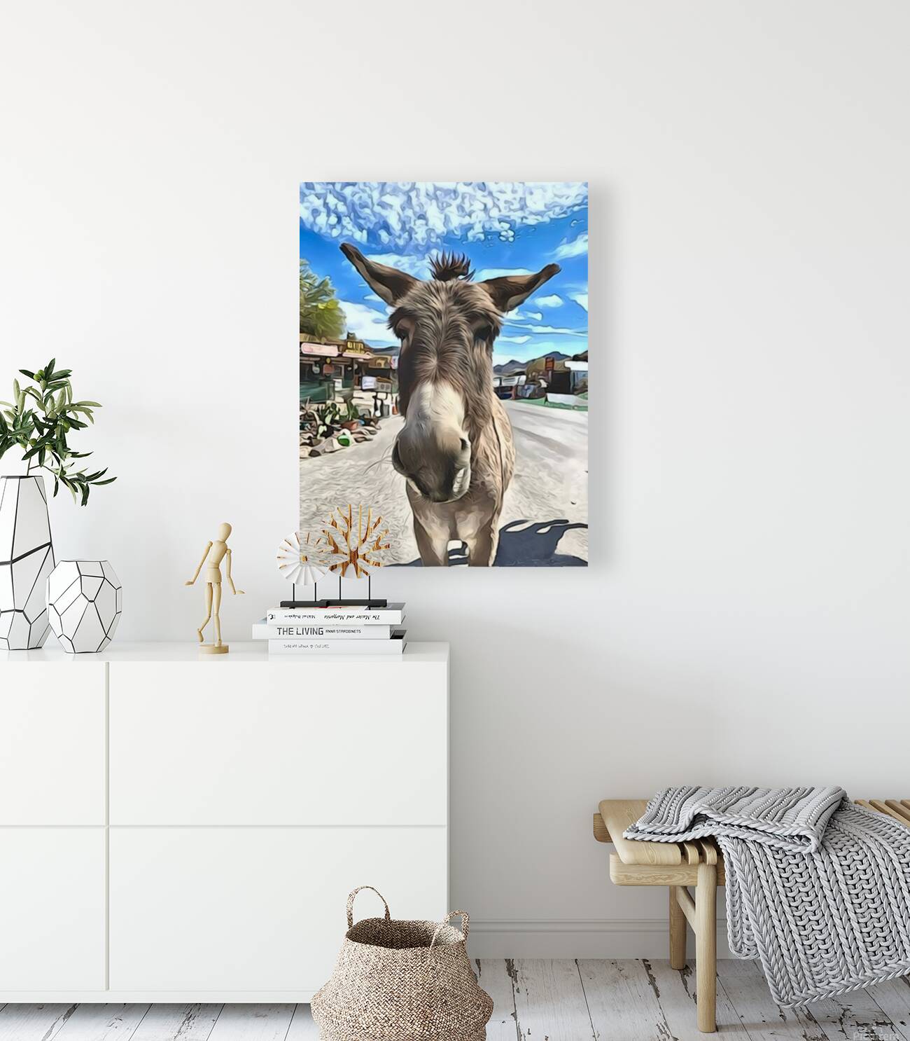 Oatman Donkey - abstract version Reproduction