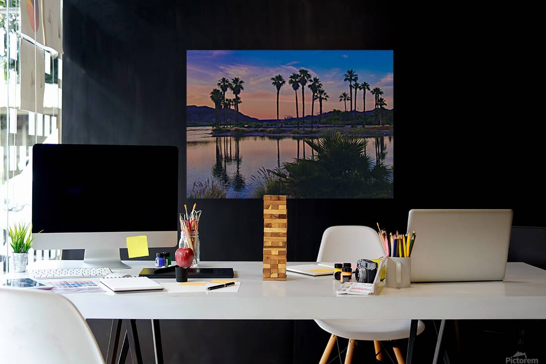 Sunset at Davis Camp -2 Reproduction