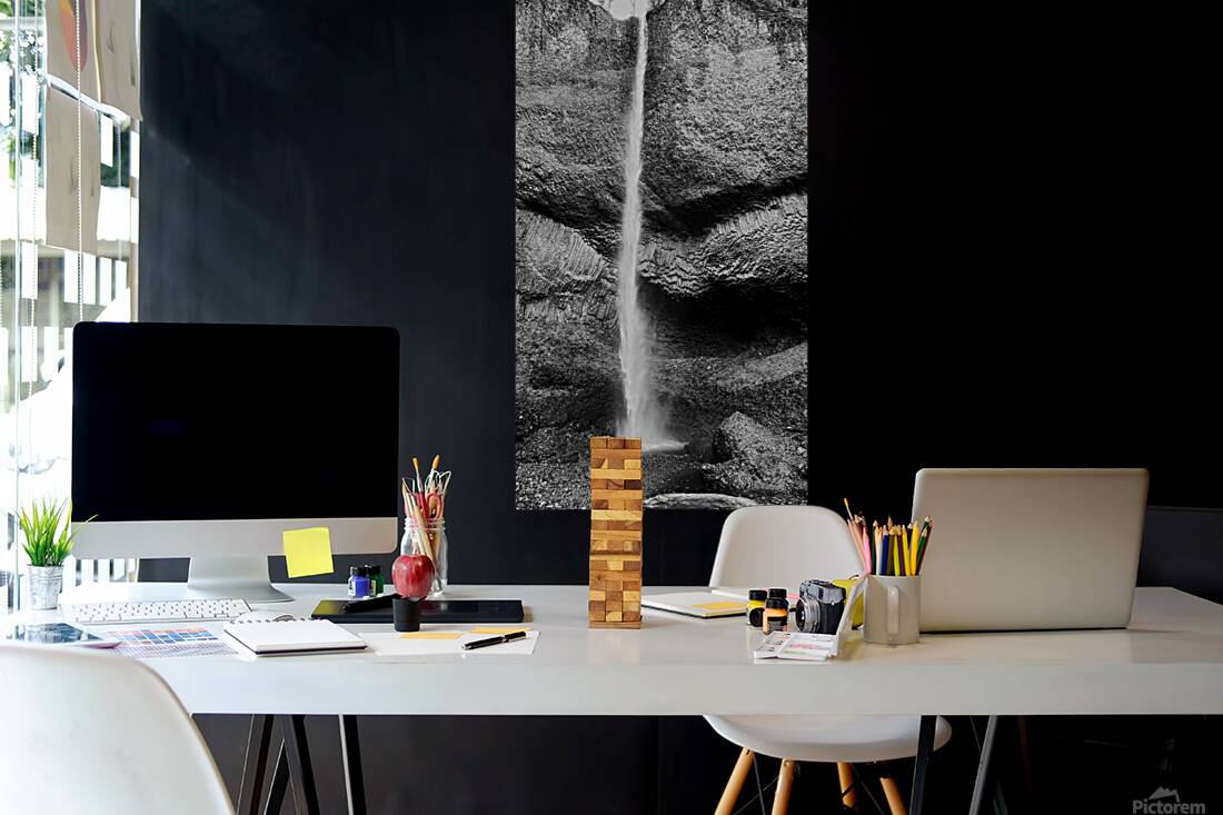 Latourell Falls B & W Reproduction