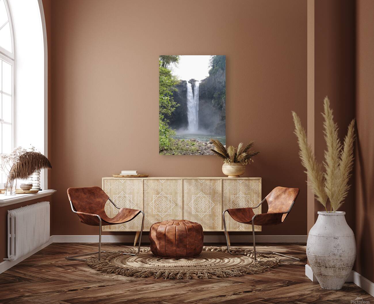 Snoqualmie Falls  from below Reproduction