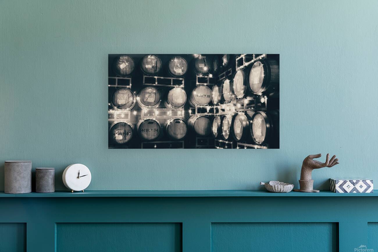 The Barrel Room -sepia Reproduction