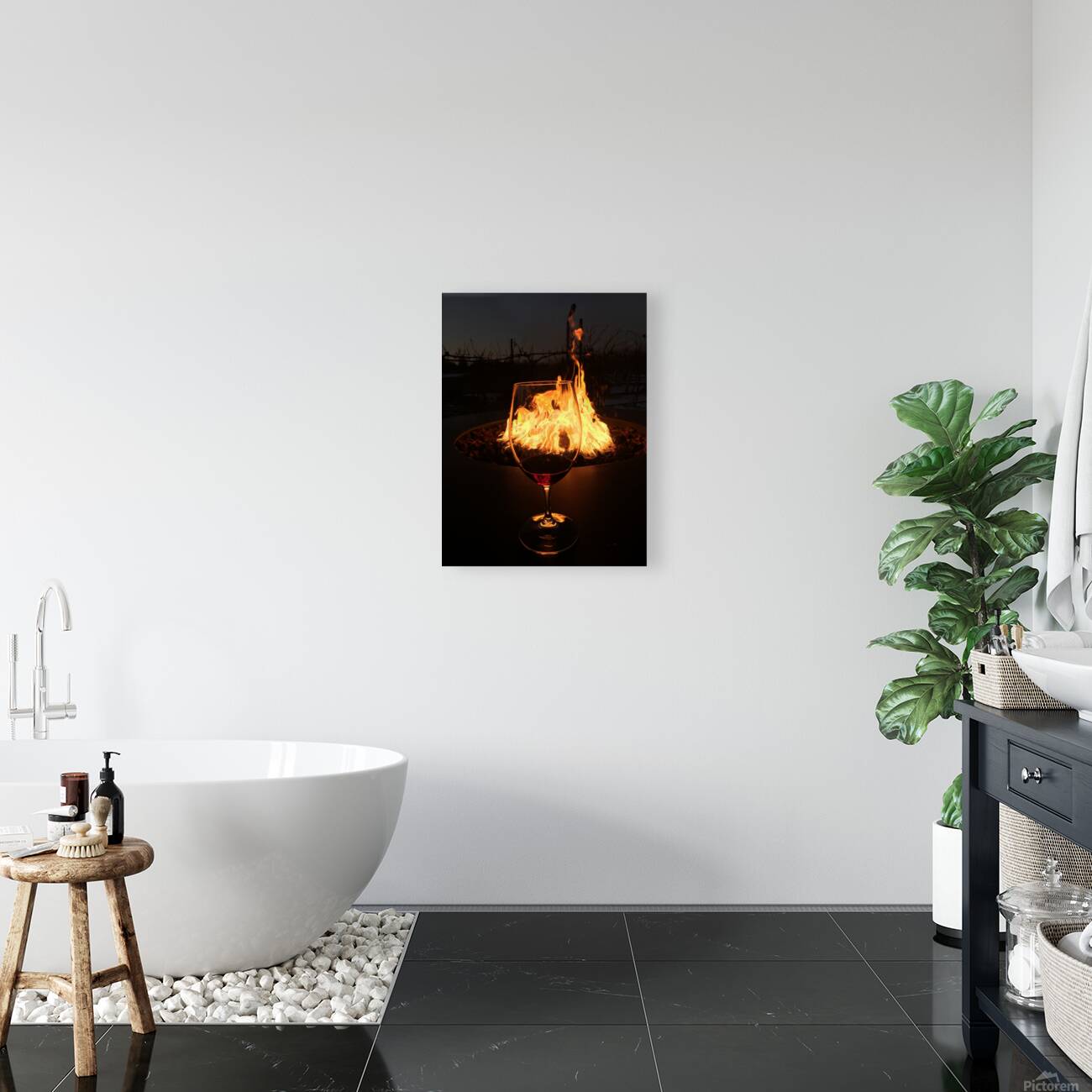 Vino En Fuego Reproduction