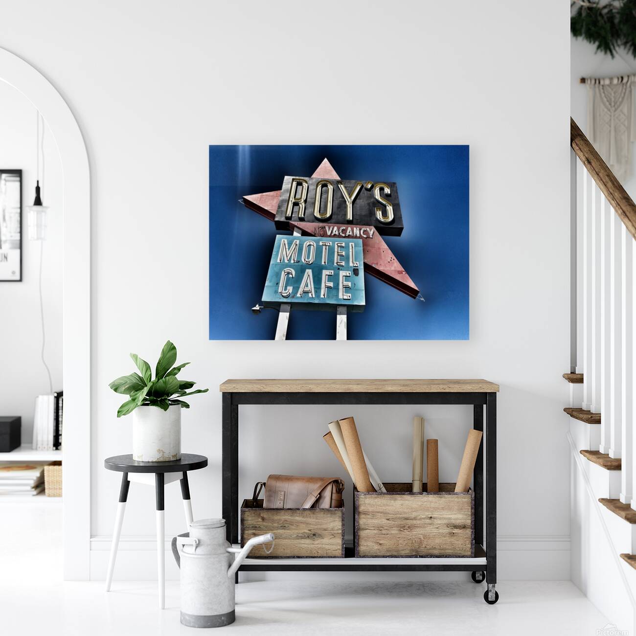 Roys Motel -distressed look Reproduction