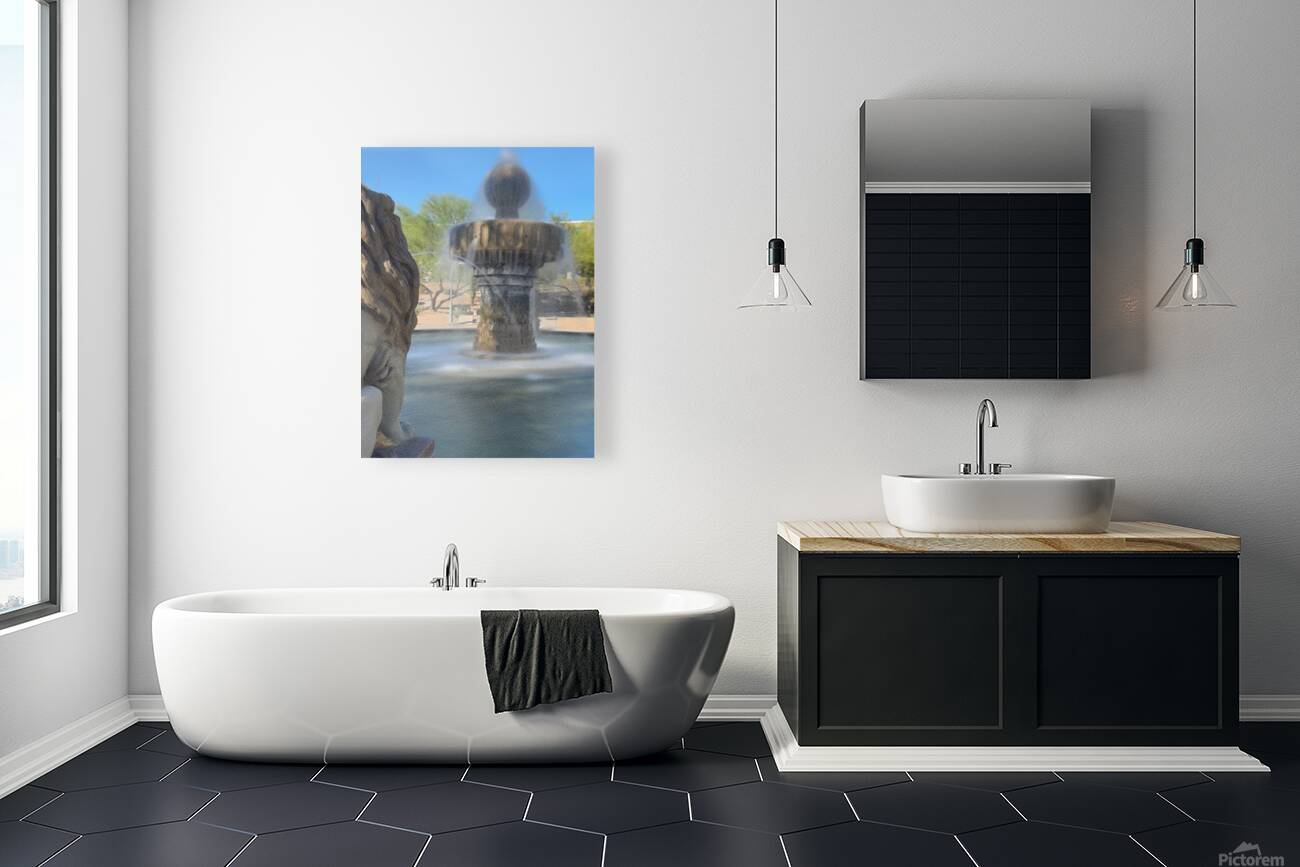 Fountain at English Village Reproduction