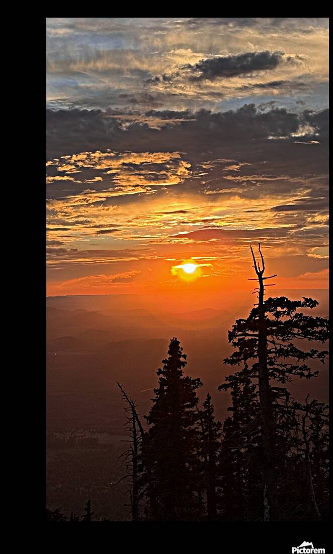 Sunset at Snowbowl -3 Reproduction