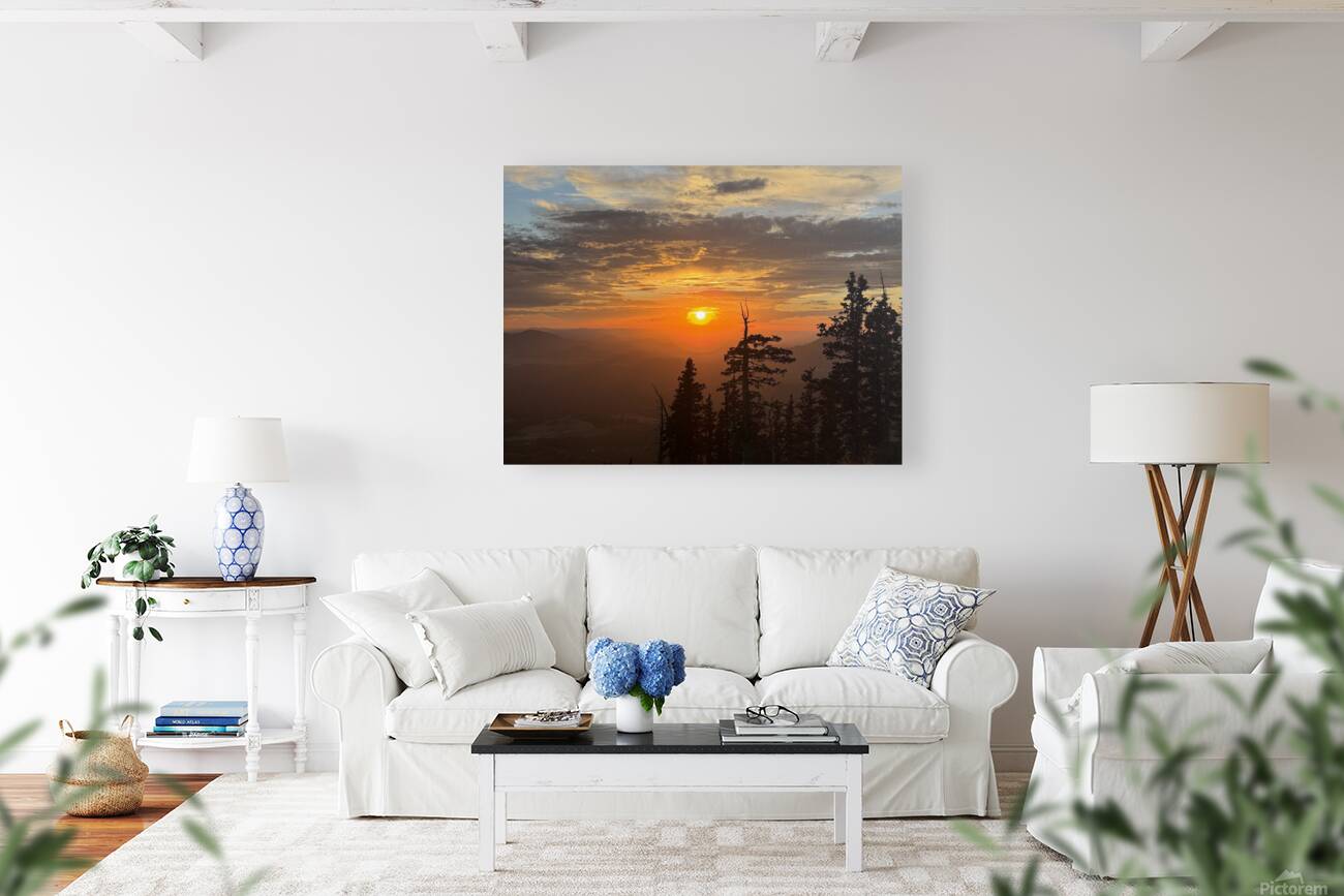 Sunset at Snowbowl -1 Reproduction