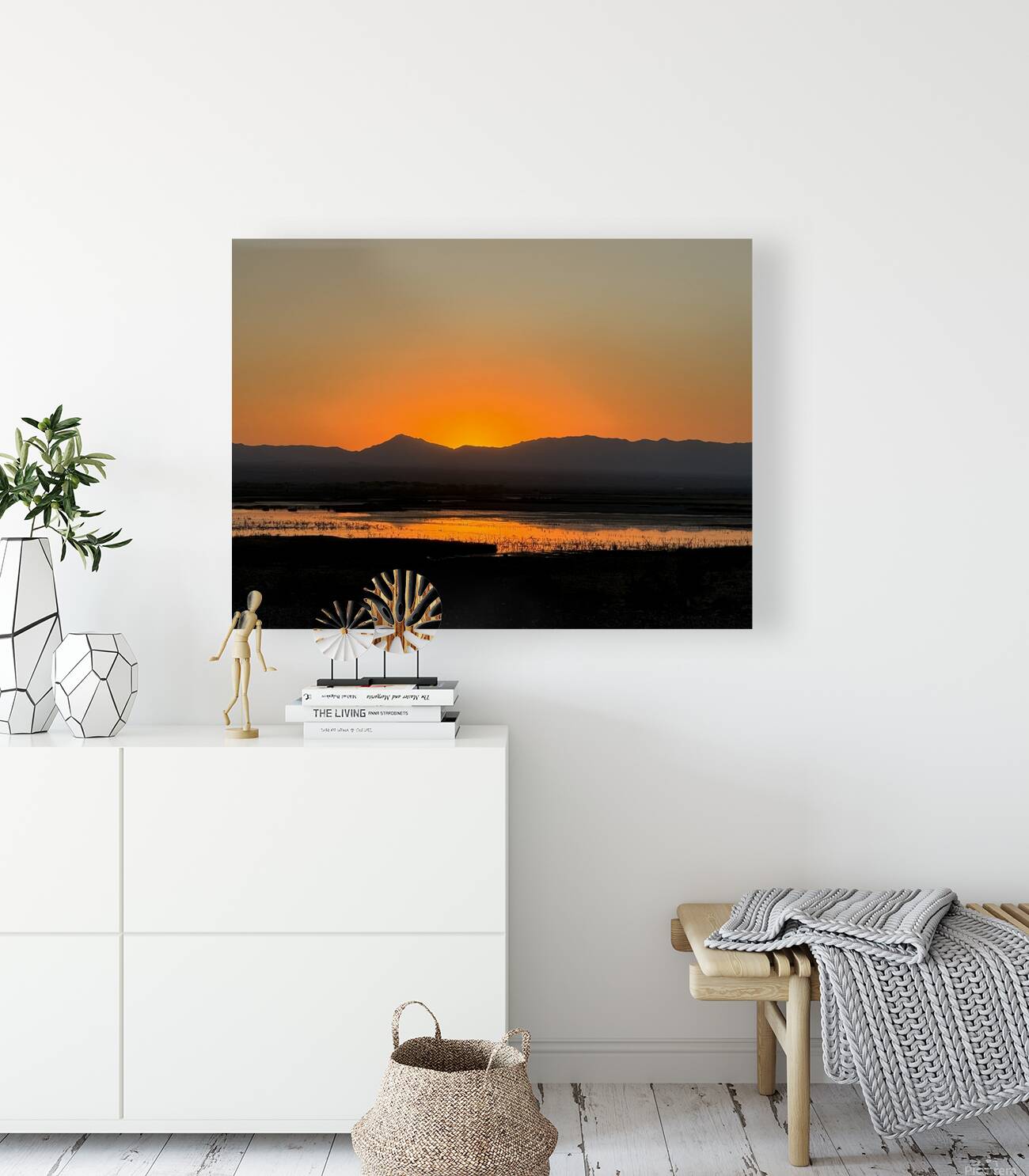 Sunset on the Marsh Reproduction