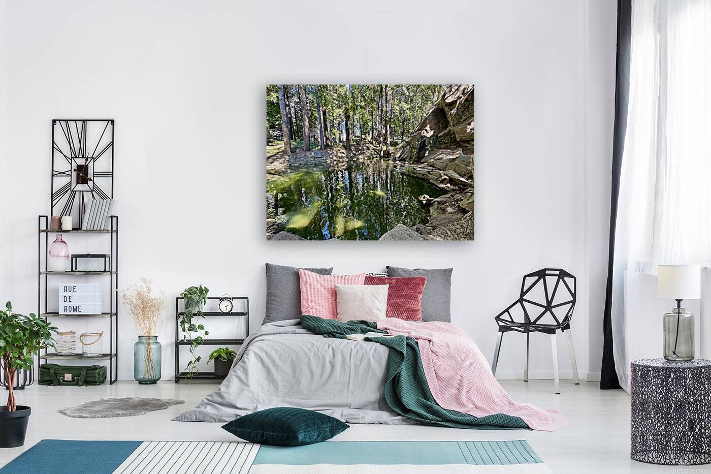 Ohme Gardens reflection pond Wenatchee Wa Reproduction