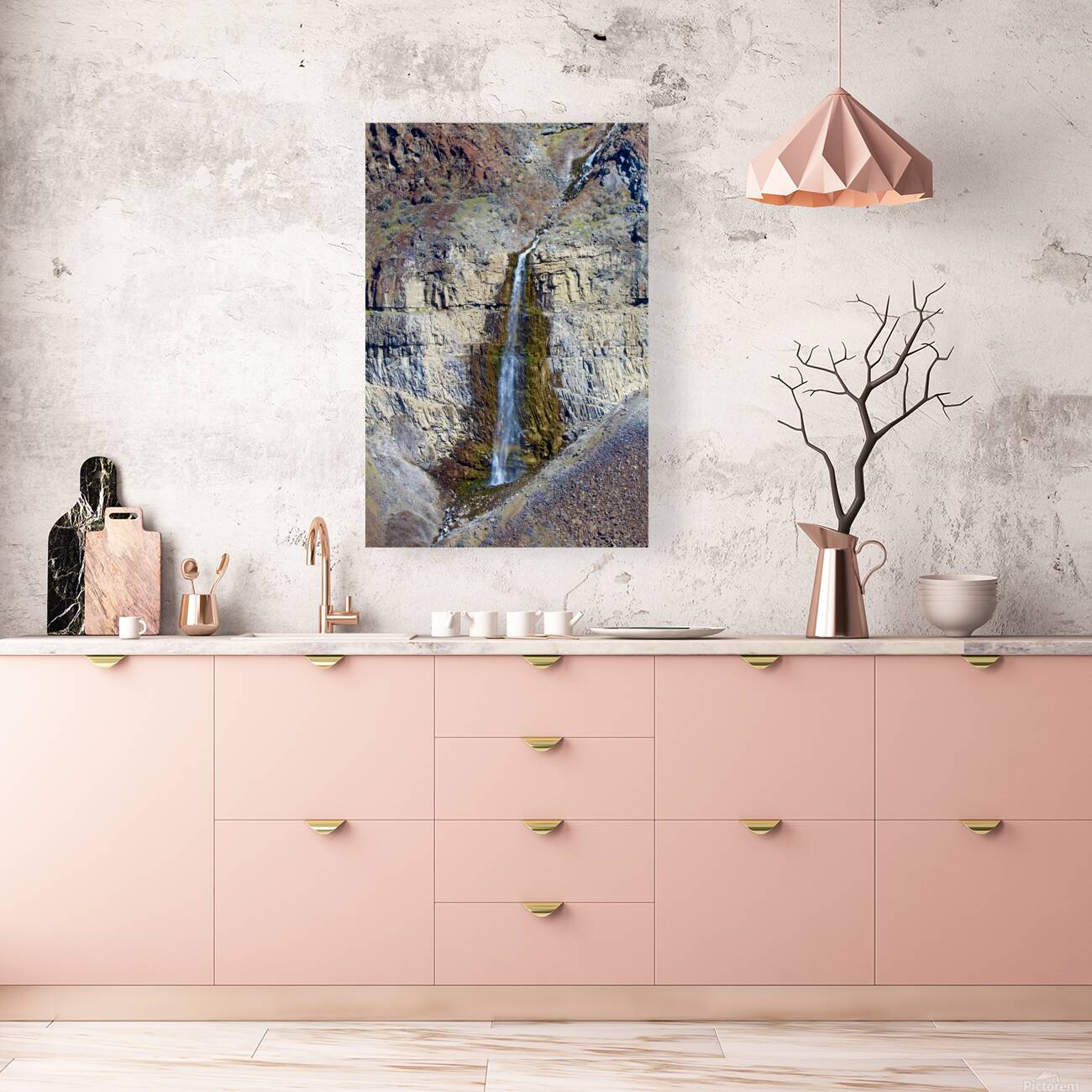 The Waterfall at Frenchman Coulee Reproduction