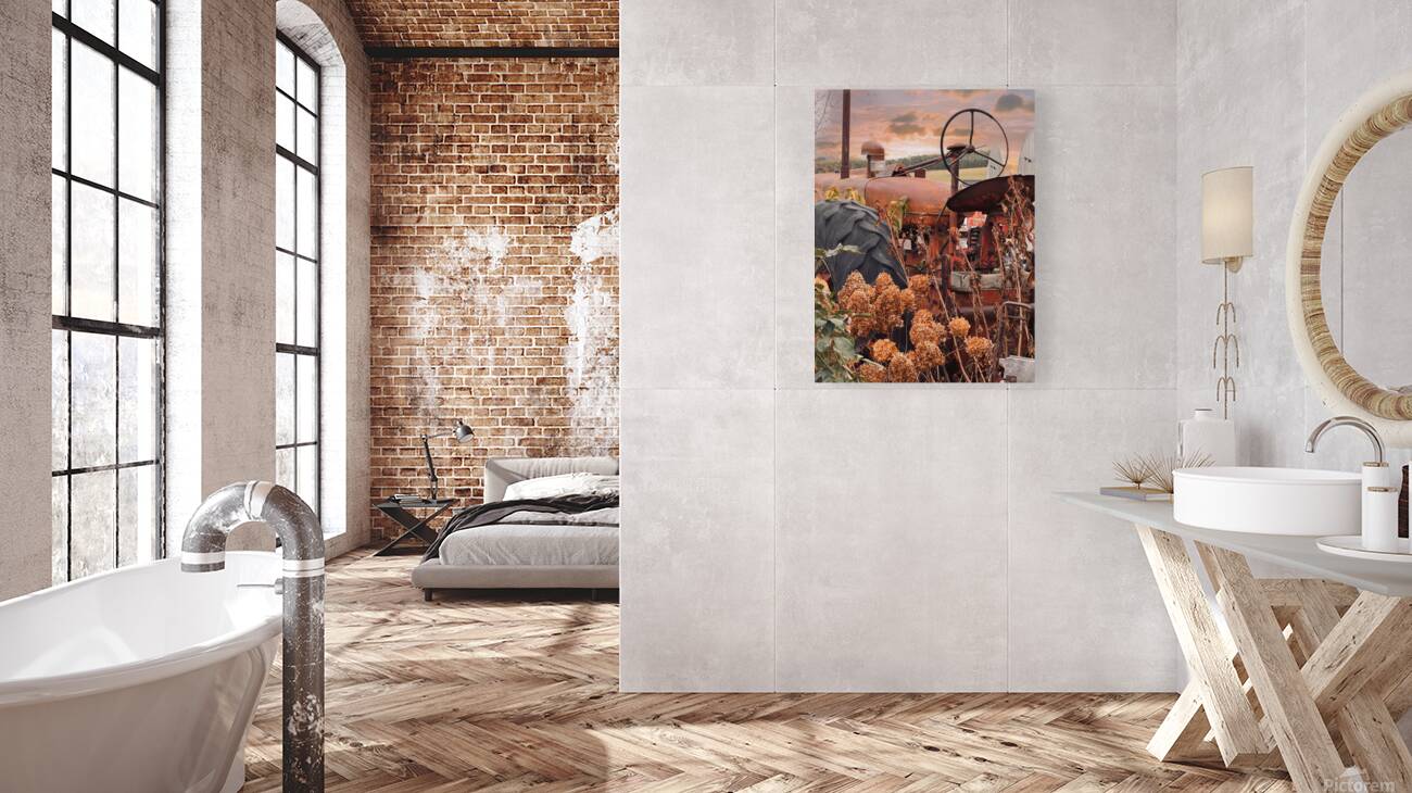 Something in the Orange. Vintage Farmall tractor Reproduction