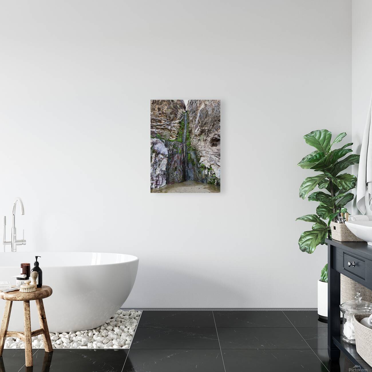 Tres Amigos waterfall in the Tres Alamos wilderness  Reproduction