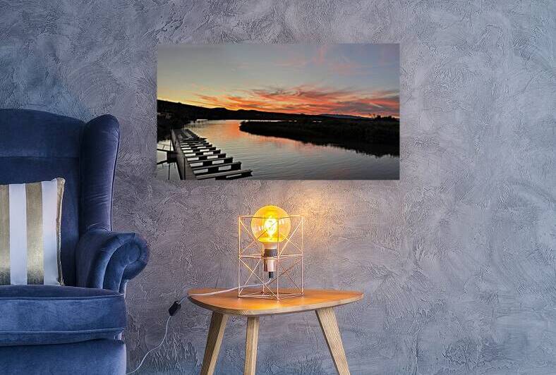 Sunset at the Topock Marina - 2 by Leslie Affeldt Photography