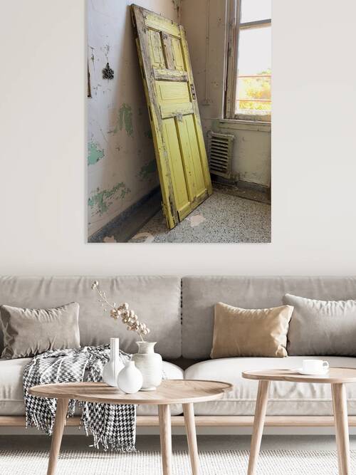 Old yellow door -2 Reproduction