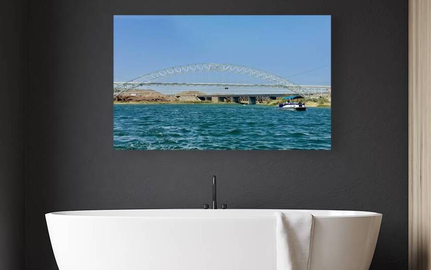 The white bridge at Topock -2 by Leslie Affeldt Photography