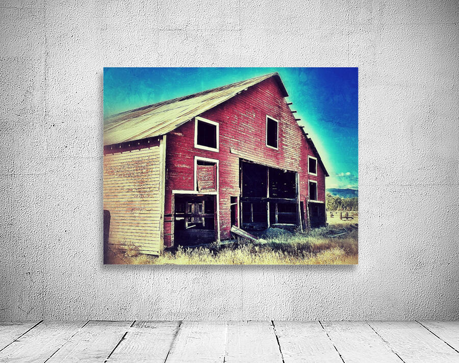 Distressed old red barn Wall Preview