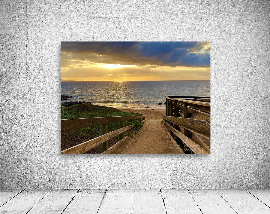 Kihei Sunset 2 horizontal version Wall Preview