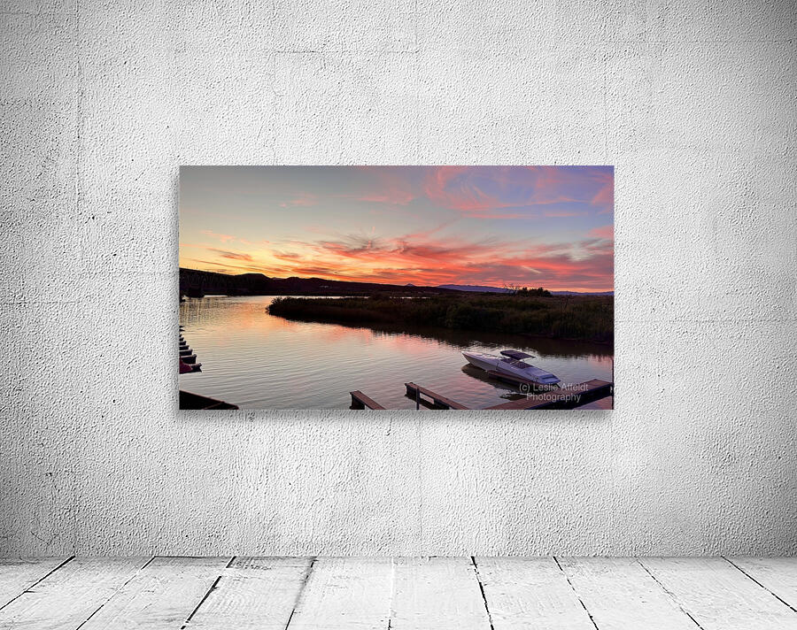 Sunset at the Topock Marina -1 Wall Preview