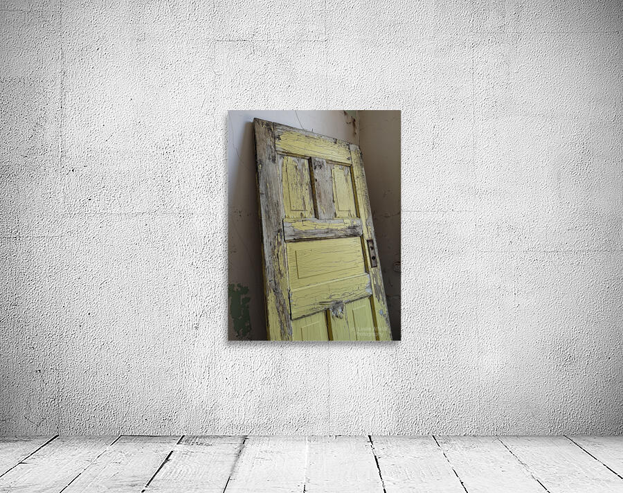 Old yellow door -1 Wall Preview