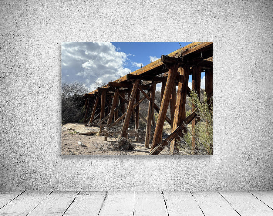 Old West Railroad Bridge Wall Preview