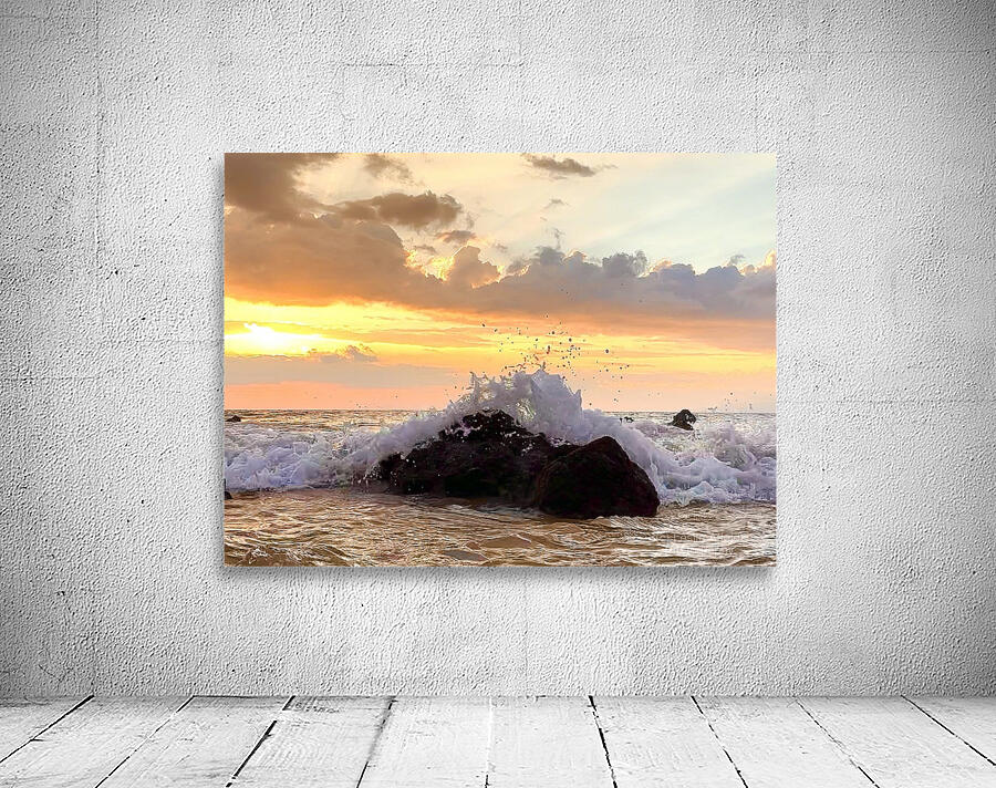 Waves and Rocks Wall Preview