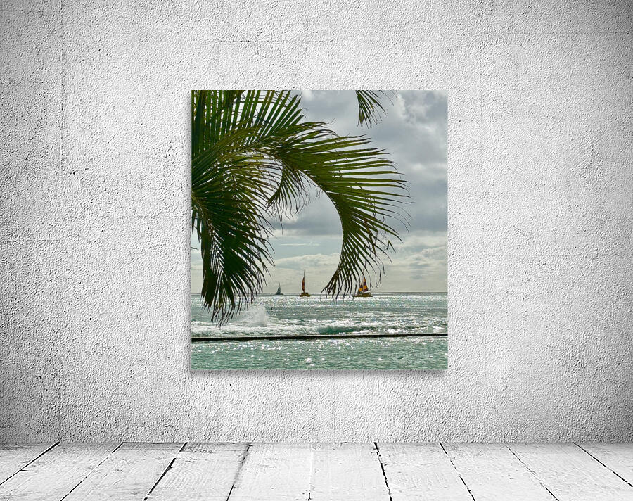 Oahu through the Palms Wall Preview