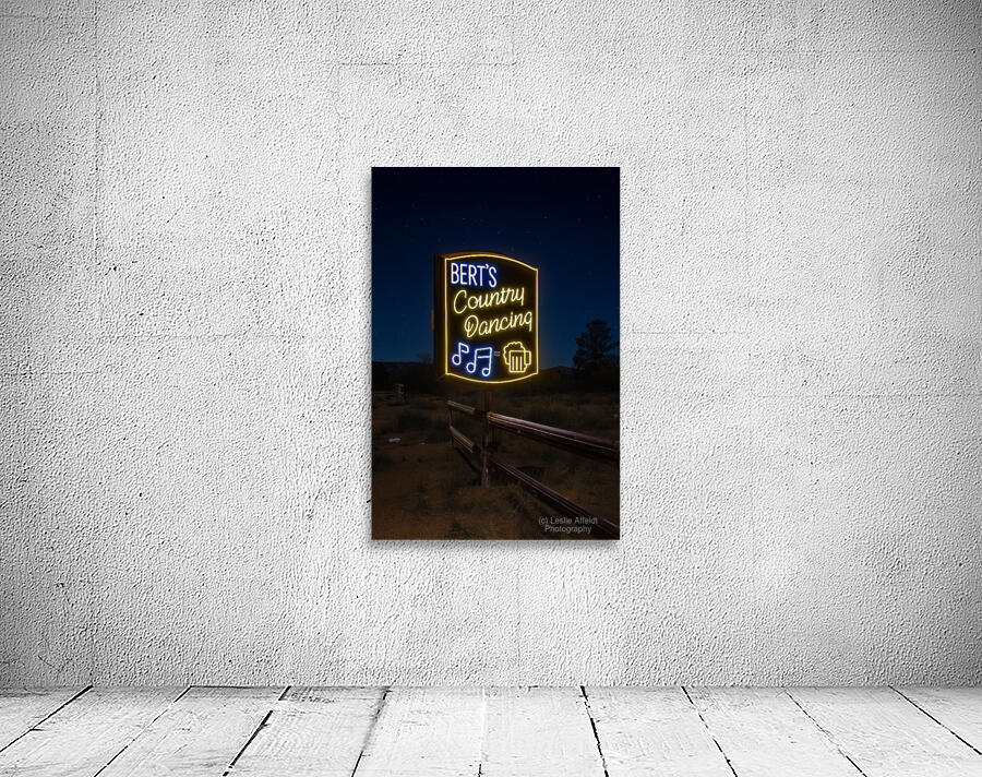 Bert’s Country Dancing neon lit up Wall Preview