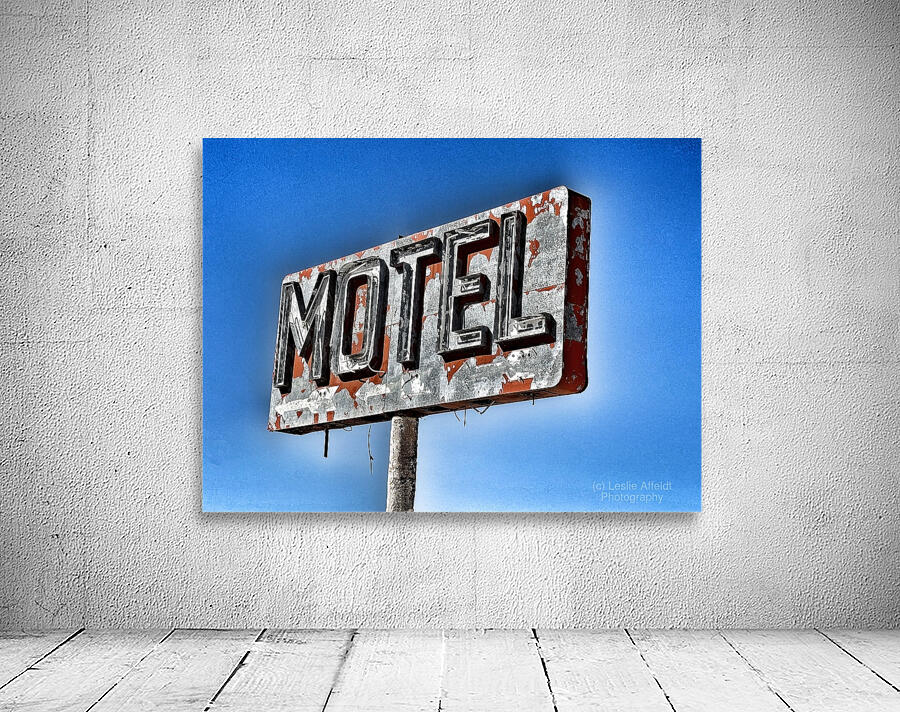 Whiting Bros Motel sign Yucca Arizona Route 66 - stylized Wall Preview