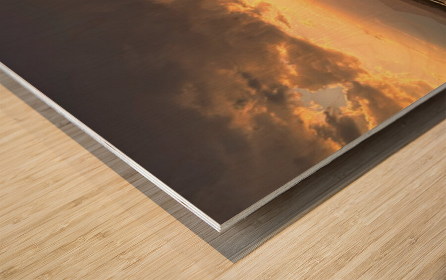 Beauty within the Storm Wood print