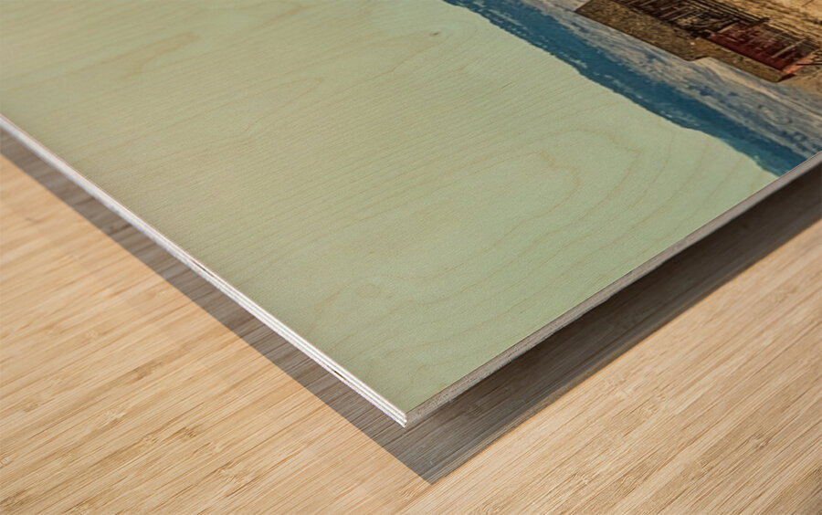 Rustic Farm Scene Wood print