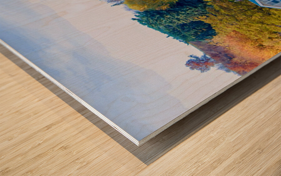 Autumn Estate Wood print