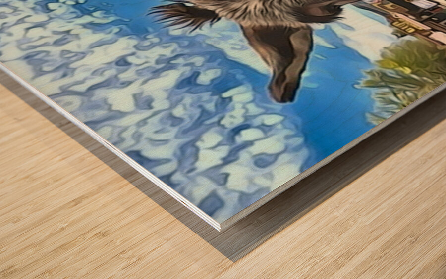 Oatman Donkey - abstract version Wood print