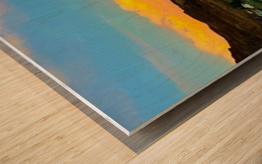 Storm Building Wood print