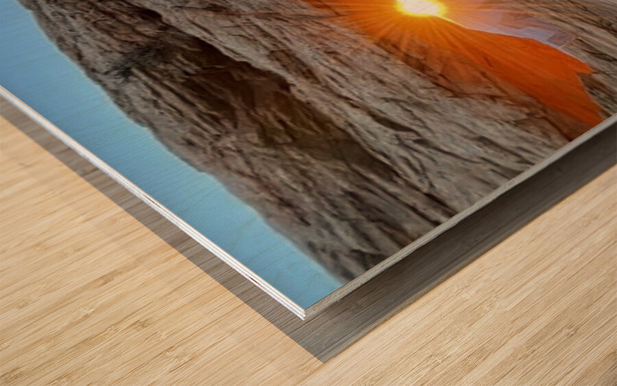 Sunrise at Mesa Arch Wood print