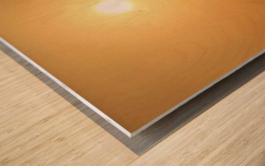 Sailboat Sunset - Maui Wood print