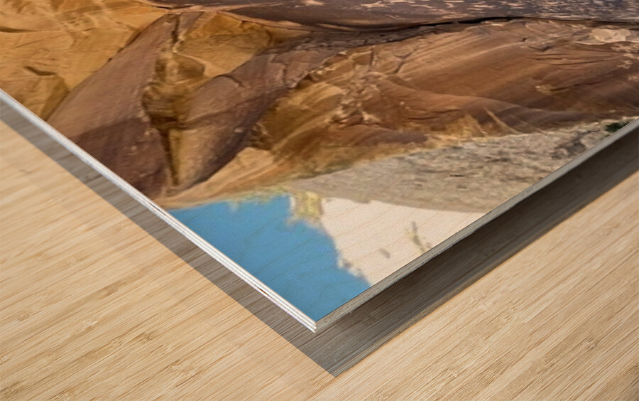 Newspaper Rock Wood print