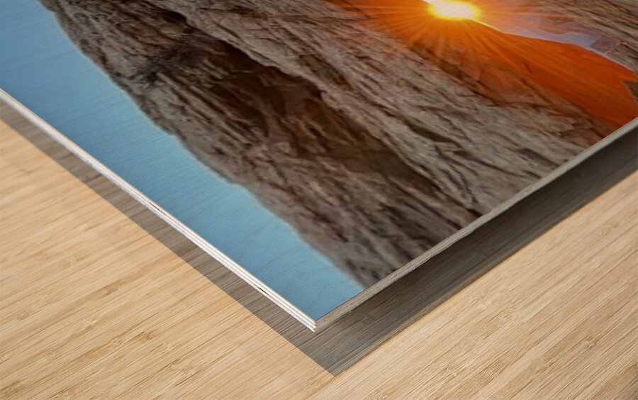 Sunrise at Mesa Arch Wood print