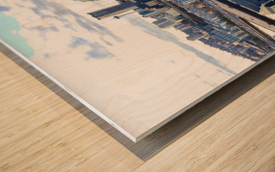 Seattle Waterfront Wood print