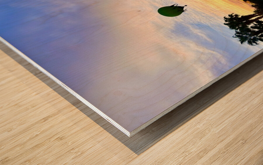 Sunrise over Bullhead City Wood print