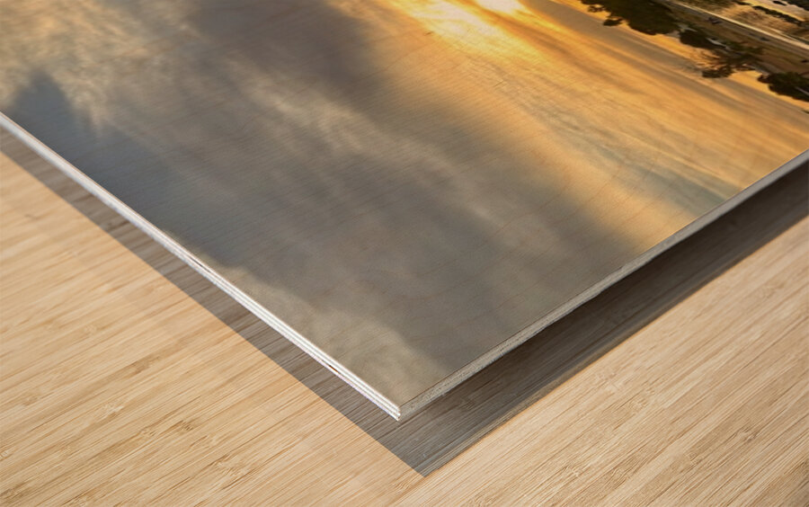 Sunrise on the Colorado 3 Wood print