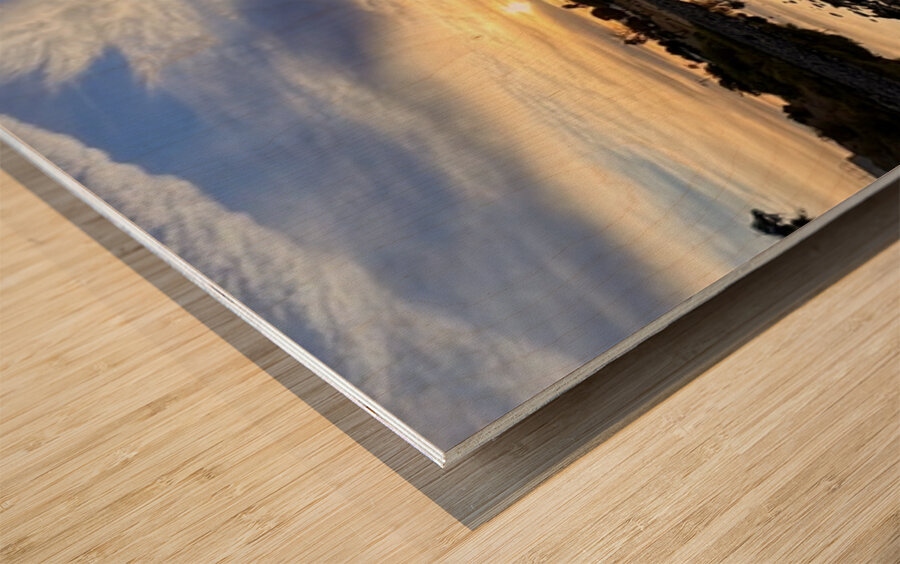 Sunrise on the Colorado 2 Wood print