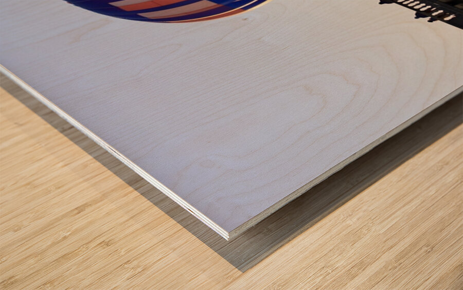 Balloons at the Bridge -4 Wood print