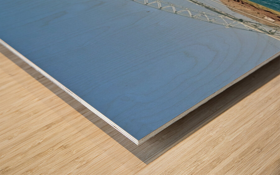 The white bridge at Topock -2 Wood print