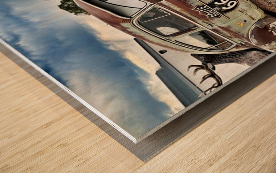 Radiator Springs Wood print