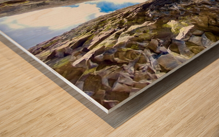 The Crevasse  Wood print