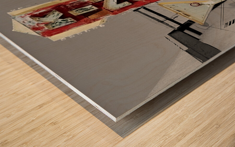 Kingman Club vintage sign Wood print