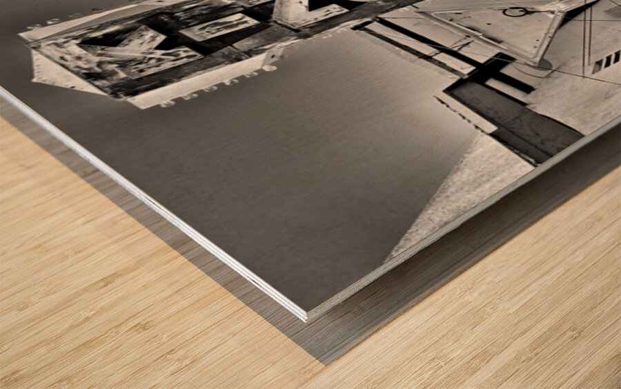 Kingman Club fine art B & W Wood print