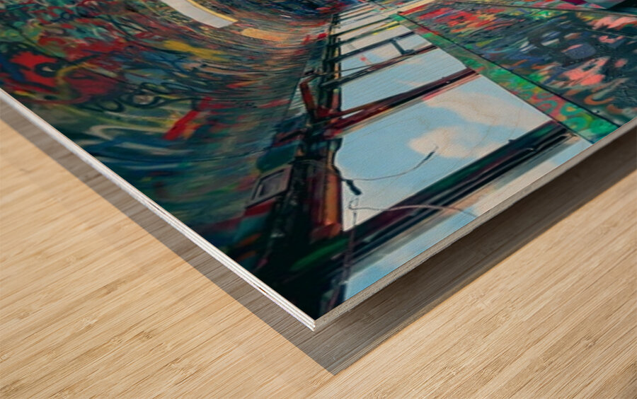 Magical Mystery Bus -4 Wood print